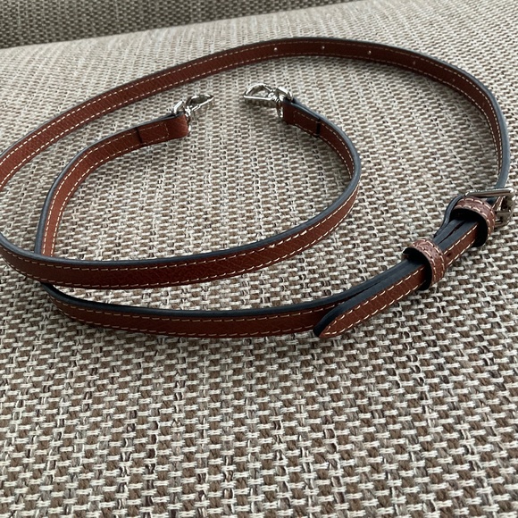 Handbags - Brown leather purse strap.New